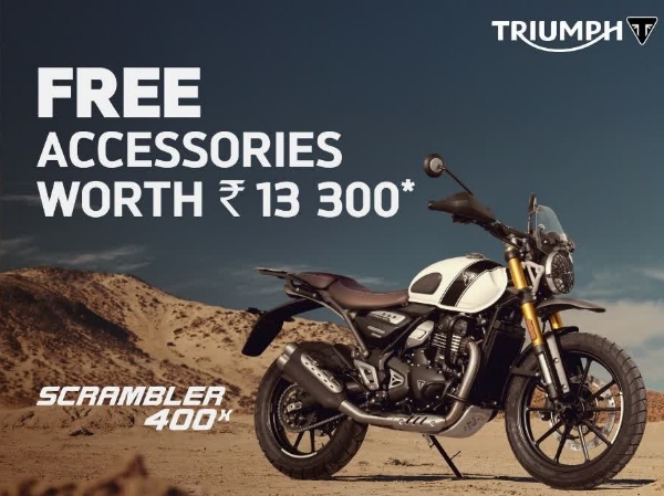 Triumph Scrambler 400X announces offers Triumph Scrambler 400X announces offers