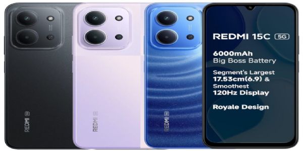 रेडमी 15C बजेट 5G स्मार्टफोन भारतात लॉन्च