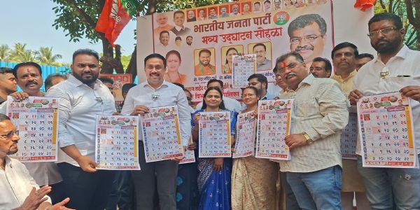 भाजपाकडून डोंबिवली शहरात सिमेंट काँक्रिट रस्त्यांच्या शुभारंभाचा धडाका