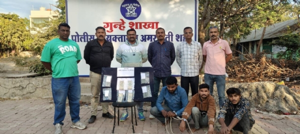 अमरावतीत बीएसएनएल केबल चोरी करणारी आंतरराज्यीय टोळी अटक गुन्हे शाखेची धडाकेबाज कारवाई