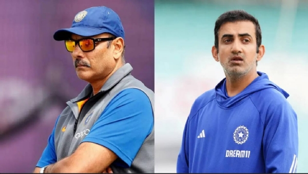 रवि शास्त्री आणि गौतम गंभीर रवि शास्त्री आणि गौतम गंभीर