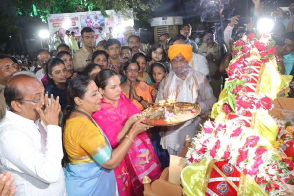 समतेचा वारसा जपणारा रुख्मिणी मातेच्या पालखीचा स्वागत सोहळा माजी आमदार ॲड. यशोमती ठाकूर यांनी केले स्वागत.