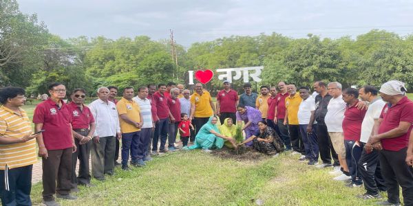 नगर - हरदिन मॉर्निंग ग्रुपने केली पर्यावरण दिनी 40 झाडांची लागवड