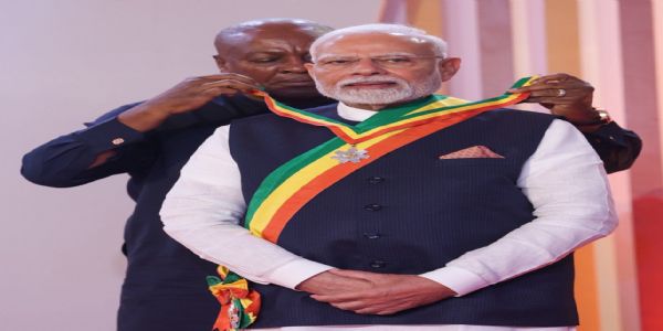 पंतप्रधान मोदींचा घानाकडून सर्वोच्च नागरी सन्मान