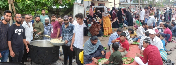 बारा इमाम कोठला येथे मोहरमनिमित्त भाविकांसाठी भंडारा