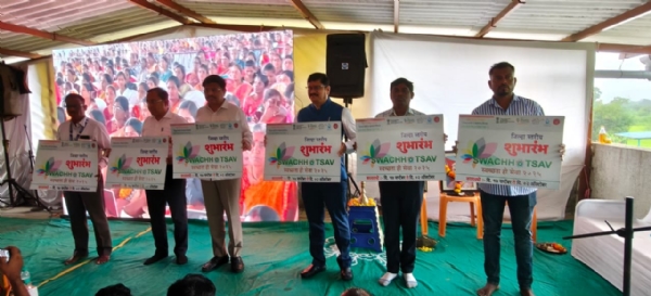 आमदार विलास तरे यांच्या  हस्ते स्वच्छता ही सेवा अभियानाचा जिल्हास्तरीय शुभारंभ