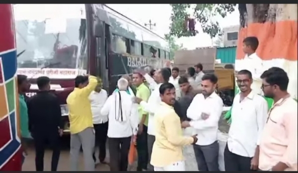 शिंगणापूर ग्रामस्थांचा पंढरपूरकडे मोर्चा