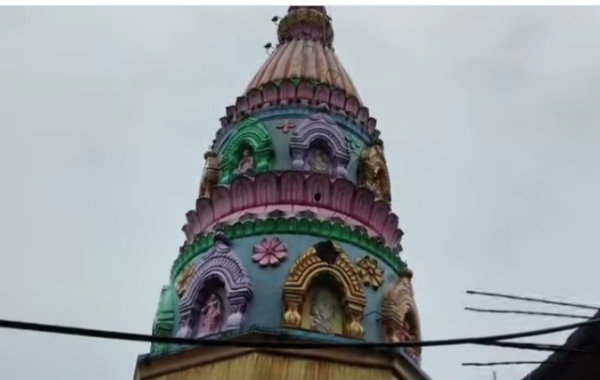 जवळा रूमणा येथे हनुमान मंदिरावर कोसळली विज, शिखर व मूर्तींचे नुकसान