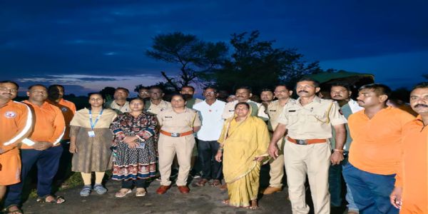 धर्माबाद तालुक्यात एसडीआरएफ मार्फत १६ पुरग्रस्तांचा यशस्वी बचाव