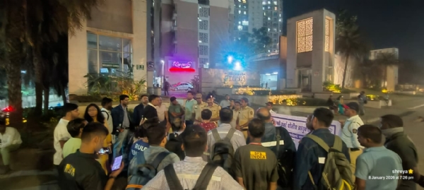 सुरक्षित वाहतुकीचा संदेश; इंडियाबुल्स सोसायटीत वाहतूक पोलिसांचा संवाद कार्यक्रम