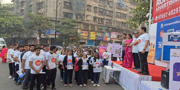 माझे मत–माझा अधिकार; पनवेलमध्ये जनजागृतीची धाव