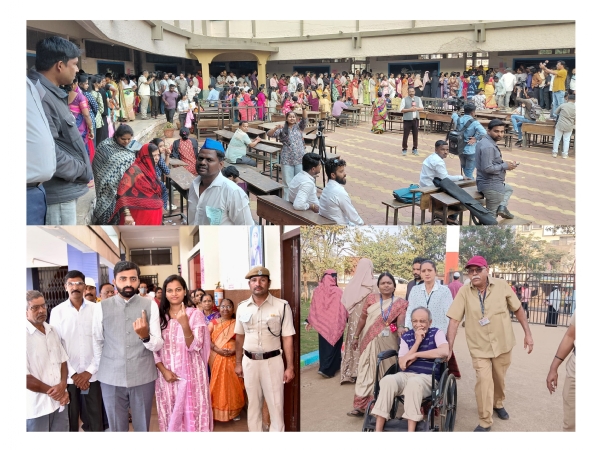 महापालिका निवडणुकीसाठी मतदान