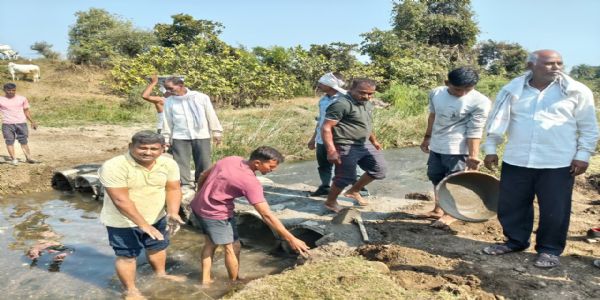 सूर्यगंगा नदीवरील पूल न बांधल्याने शेतकऱ्यांचा निवडणुकीवर बहिष्कार टाकण्याचा इशारा