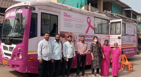 कॅन्सरविरोधात रायगड जिल्ह्यात आरोग्य विभागाची व्हॅन मोहीम