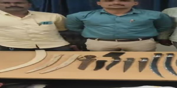 परभणीत पोलिसांच्या छाप्यात सहा तलवारींसह आरोपी ताब्यात