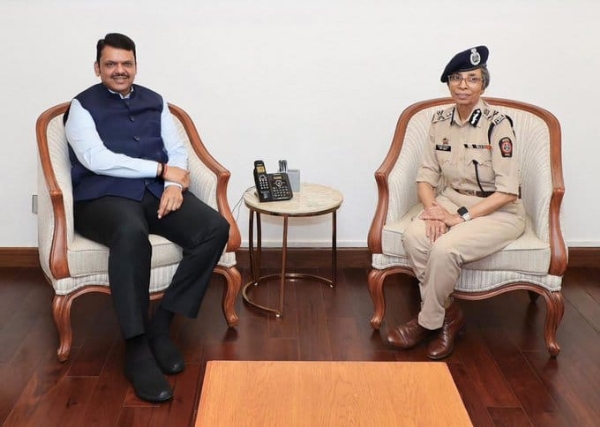 रश्मी शुक्ला मुख्यमंत्री भेट