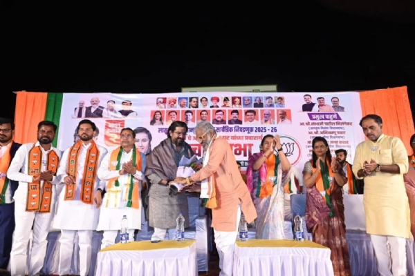 लातूरात मंत्री शिवेंद्रसिंहराजे भोसले आणि मेघना बोर्डीकरांची प्रचार सभा