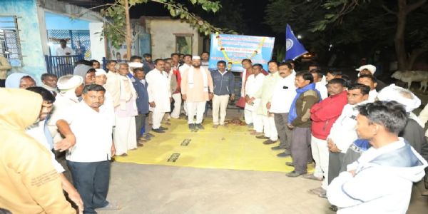 मोलखेडा आणि पिंपळवाडी येथील पुतळा उभारण्यासाठी चबुतरा आराखडा बांधकामाचे भूमिपूजन