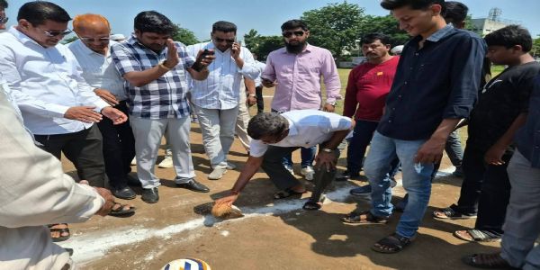 बीड येथे राज्यस्तरीय फुटबॉल स्पर्धेचा उत्साहात शुभारंभ