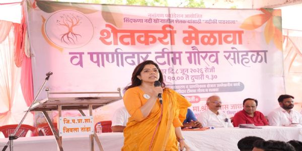 अभिनेत्री राजश्री देशपांडे यांच्या पुढाकारातून वसंतनगर तांडा येथे ‘उमेद पशुधन आधार केंद्र’ सुरू