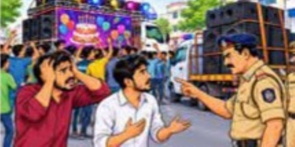 बर्थडे बॉयचा रस्त्यावर धांगडधिंगा; पोलीसांकडून गुन्हा दाखल