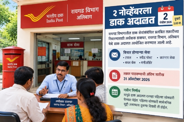 Postal Court in Alibaug on November 2