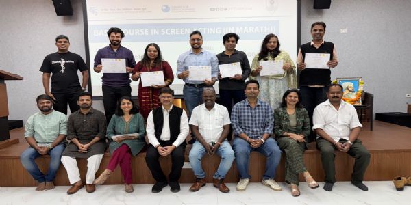 महाराष्ट्र चित्रपट, रंगभूमी आणि सांस्कृतिक विकास महामंडळ आयोजित चित्रपट अभिनय अभ्यासक्रम'' संपन्न