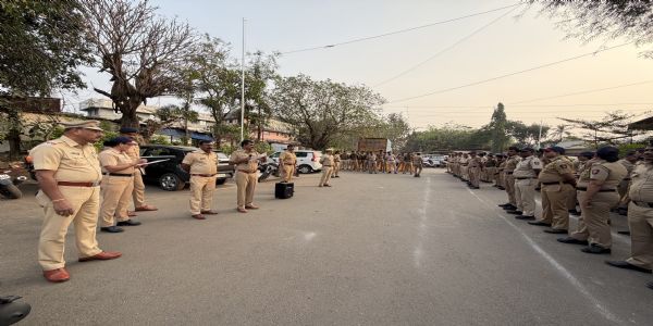 खालापूरात निवडणूक वातावरणात कडक पोलीस पहारा; अनुचित प्रकारांना थारा नाही