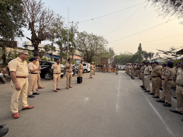 खालापूरात निवडणूक वातावरणात कडक पोलीस पहारा; अनुचित प्रकारांना थारा नाही