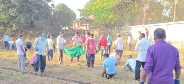Service culture, cleanliness resolution; 37.5 tons of garbage removed in Revdanda