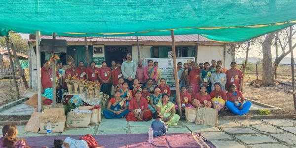 चंद्रपूर : वरवट येथे बांबू हस्तकला प्रशिक्षण शिबिराचा समारोप