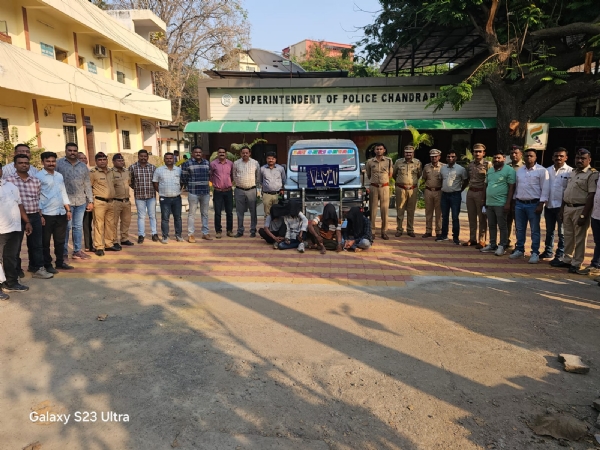 आंतरराज्यीय घरफोडी करणारी टोळीचा पर्दापाश ...  एकुण ५७ लाख ५० हजार रुपयांचा मुद्देमाल जप्त ..४ आरोपींना अटक
