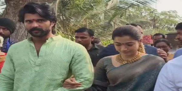 रश्मिका-विजय लग्नानंतर पूजा विधींमध्ये व्यस्त; ४ मार्चला होणार रिसेप्शन पार्टी