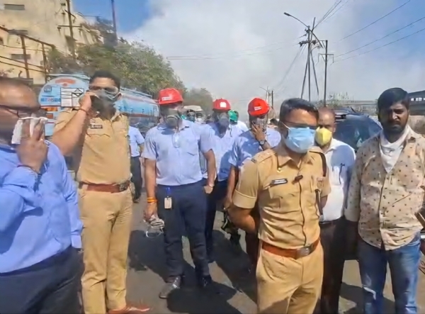 बोईसर एमआयडीसीत ओलिअम वायू गळती; चार नागरिकांना त्रास, परिस्थिती नियंत्रणात बोईसर एमआयडीसीत ओलिअम वायू गळती; चार नागरिकांना त्रास, परिस्थिती नियंत्रणात