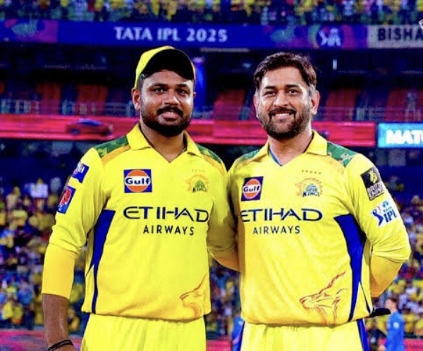 संजू सॅमसनचा सीएसकेत प्रवेश; धोनींसोबतच्या पहिल्या भेटीचा व्हिडिओ व्हायरल