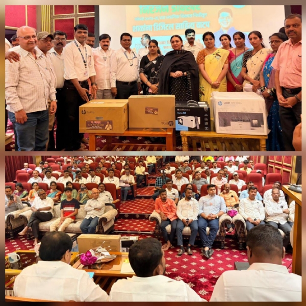 निरंजन डावखरे यांच्याकडून शाळांना संगणक वाटप