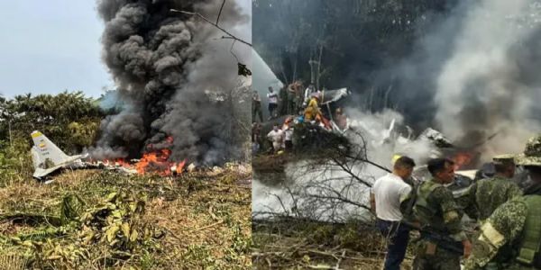 कोलंबियामध्ये विमान अपघात; ६६ जणांचा मृत्यू, अनेक जण अद्याप बेपत्ता
