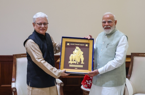 राज्यपाल जिष्णू देव वर्मा पंतप्रधान मोदी भेट