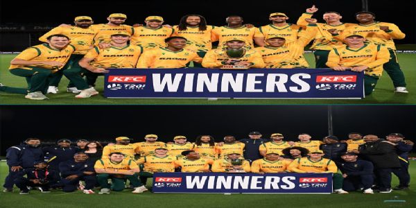 द. आफ्रिकेने अखेरच्या टी-20 सामन्यात न्यूझीलंडचा पराभव करत मालिका ३-२ ने जिंकली