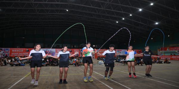 २२ वी राष्ट्रीय जम्प-रोप स्पर्धा : महाराष्ट्र, म प्र, हरयाणा, उ प्रच्या खेळाडूंचे वर्चस्व