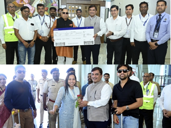 इंडिगो एअरलाईन्सच्या पहिल्या विमानातून महिला बालविकास मंत्री आदिती तटकरे यांच्यासह अन्य प्रवाशांचे आगमन झाले इंडिगो एअरलाईन्सच्या पहिल्या विमानातून महिला बालविकास मंत्री आदिती तटकरे यांच्यासह अन्य प्रवाशांचे आगमन झाले