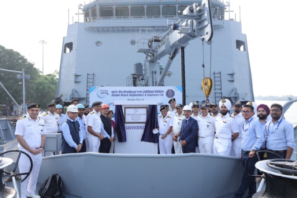 Sanshodhak survey ship handed over Indian Navy GRSE Kolkata
