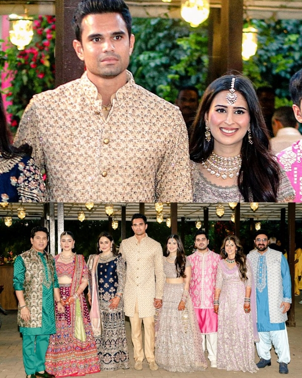 अर्जुन तेंडुलकर आणि सानिया चांडोक यांचा मेहेंदी सोहळा