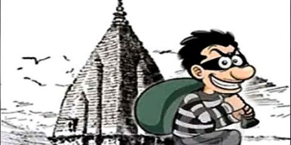 परभणी - मंदिरात चोरी करताना आरोपी सीसीटीव्हीत कैद