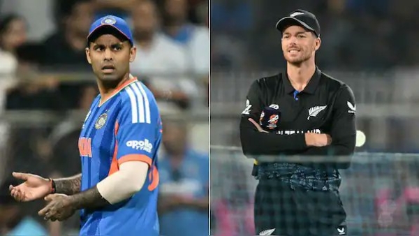 सूर्यकुमार यादव आणि मिचेल सँटनर