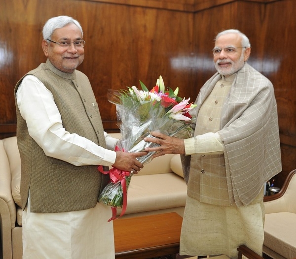 PM Modi Congratulates Nitish Kumar file photo
