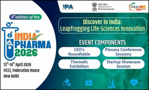 India Pharma 2026 Organized New Delhi April 13–14 India Pharma 2026 Organized New Delhi April 13–14