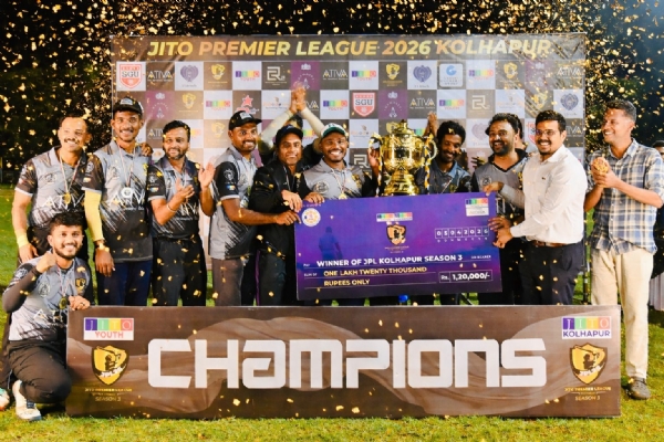 जितो क्रिकेटस्पर्धेतील अन्वीत वॉरियर्स विजेता संघ