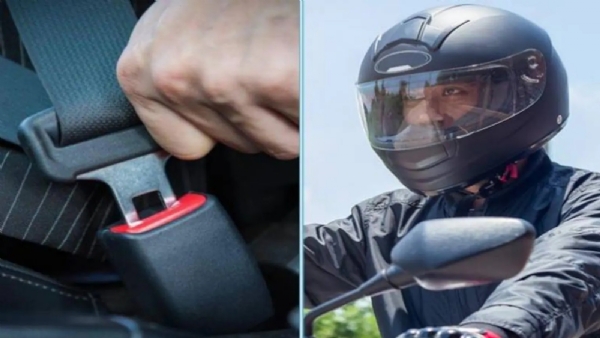 हेल्मेट सीटबेल्ट सक्ती