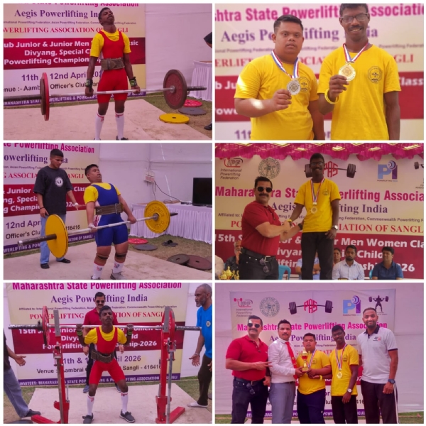PEN students perform strongly in Sangli; win gold and silver medals in powerlifting competition PEN students perform strongly in Sangli; win gold and silver medals in powerlifting competition